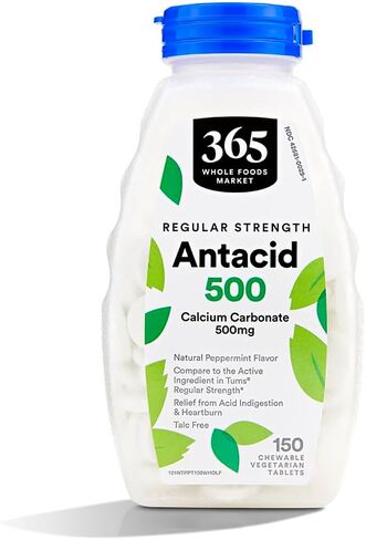 365 by Whole Foods Market, Antacid Regular Strength, 150 Count in Saudi Arabia