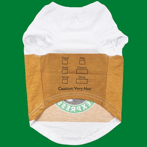 Puppuccino Dog Shirt - Cute Coffee Cup Halloween Costume for Pets (X-Large) in Saudi Arabia
