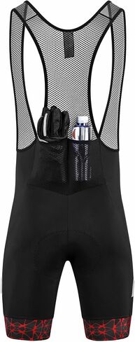 qualidyne Men's Cycling Bib Shorts with 4 Pockets,4D Padded Biking Bicycle Bib Tights for Road and Gravel Biking in Kuwait