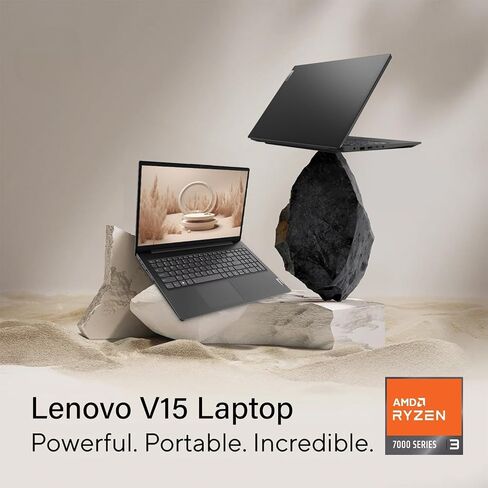 Lenovo V15 Gen 4 Laptop, 15.6 inch FHD Display, AMD Ryzen 3 7320U Processor, 16GB RAM, 256GB PCIe SSD, Long Battery Life, Dolby Audio, USB-C, HDMI, Ethernet Port, Win 11 Pro, w/WOWPC Bundle in Saudi Arabia