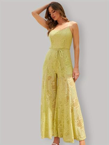 TICOSA Sexy lace suspenders with a leaky back women's jumpsuit in Saudi Arabia