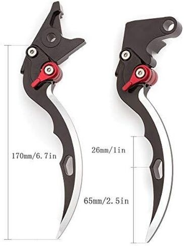 FXCNC Motorcycle Blade Brake Clutch Levers for GROM MSX125 2014-2018, CBR250R 2011-2013, CBR300R CB300F/FA 2014-2017, CB300R 2018, CB400F CB400R 2013-2015,CBR500R CB500F CB500X 2013-2018 in Saudi Arabia