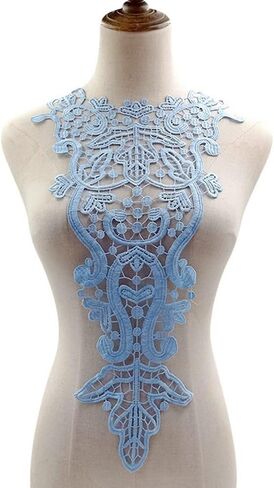 1 Pcs Water-Soluble Lace Collar Polyester Silk Embroidery Chest Lace Three-Dimensional Hollow Collar Fake Collar in Saudi Arabia