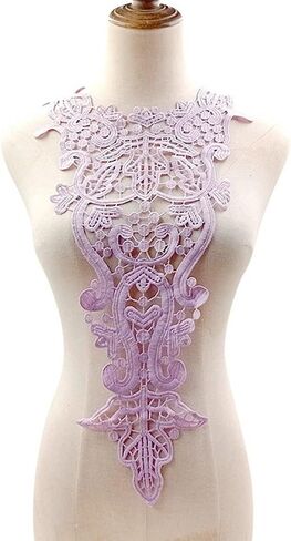 1 Pcs Water-Soluble Lace Collar Polyester Silk Embroidery Chest Lace Three-Dimensional Hollow Collar Fake Collar in Saudi Arabia