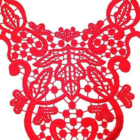 1 Pcs Water-Soluble Lace Collar Polyester Silk Embroidery Chest Lace Three-Dimensional Hollow Collar Fake Collar in Saudi Arabia