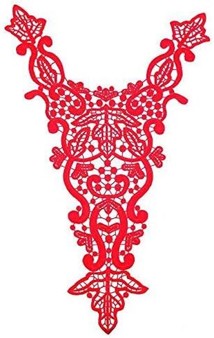 1 Pcs Water-Soluble Lace Collar Polyester Silk Embroidery Chest Lace Three-Dimensional Hollow Collar Fake Collar in Saudi Arabia