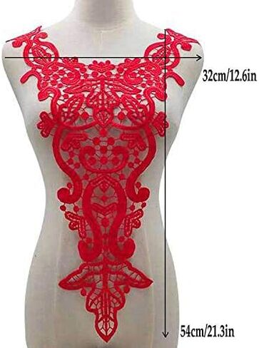 1 Pcs Water-Soluble Lace Collar Polyester Silk Embroidery Chest Lace Three-Dimensional Hollow Collar Fake Collar in Saudi Arabia