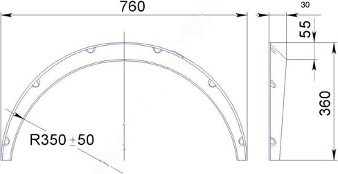 Universal Fender Flares JDM 4pcs +1.2 inch (30mm) Classic Over Fender Flares Wheel Arch Extensions Wide Body kit in Saudi Arabia