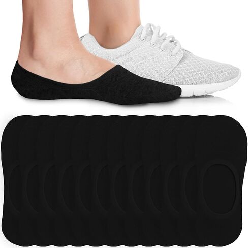 Eedor No Show Socks Womens - Non Slip Low Cut Ankle - Invisible Liner Socks for Casual & Formal Wear - Soft & Stretchable in Saudi Arabia