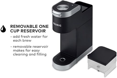 ماكينة صنع القهوة Keurig K-Mini Plus ذات الخدمة الفردية مع مجموعة تخزين K-Cup (أسود) مع سائل إزالة الترسبات و12 قطعة من الشواء الإيطالي (3 قطع) in Kuwait
