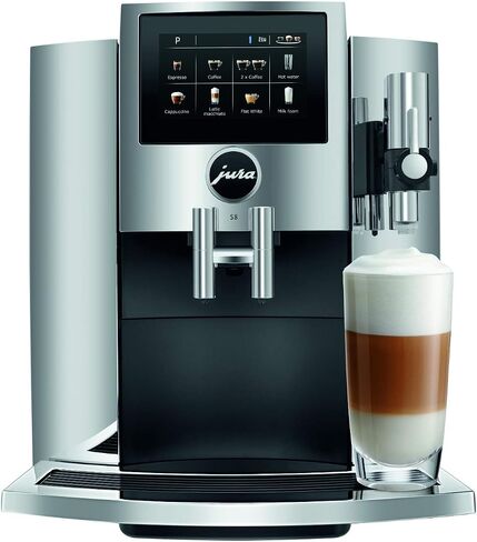 Jura S8 Automatic Coffee Machine (Chrome, Renewed) in Saudi Arabia