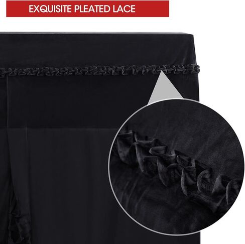Upright Piano Cover Velvet Full Piano Cover Piano Dust Cover Fits Standard Sized Upright Pianos (velvet black） in Saudi Arabia