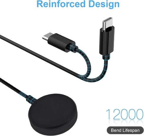 COSOOS 2-Pack USB-C Charging Cables for Garmin Charger Cable Stand, 1m Long & 30cm Short Watch Charging Dock Station for Garmin Fenix 7 6 5, Vivoactive 5 4 3, Forerunner 935, 245 in Kuwait
