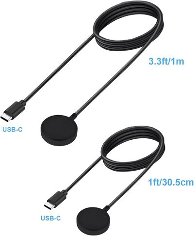 COSOOS 2-Pack USB-C Charging Cables for Garmin Charger Cable Stand, 1m Long & 30cm Short Watch Charging Dock Station for Garmin Fenix 7 6 5, Vivoactive 5 4 3, Forerunner 935, 245 in Kuwait