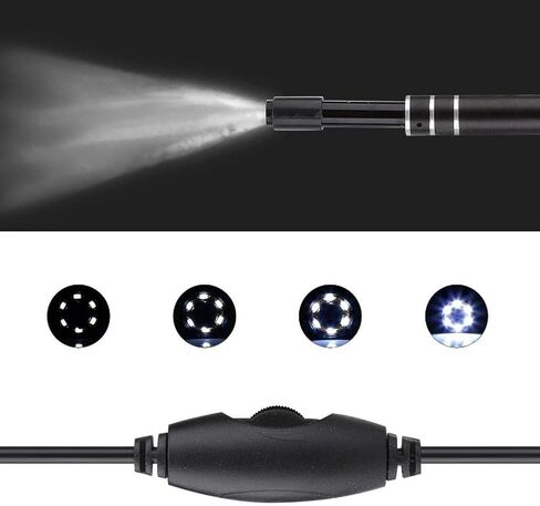 منظار داخلي للهاتف المحمول باللون الأسود، ملعقة أذن مرئية للكاميرا، صماخ سمعي لأجهزة الكمبيوتر التي تعمل بنظام Windows/لأجهزة Android من النوع C in Kuwait