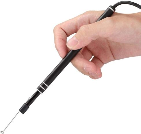 منظار داخلي للهاتف المحمول باللون الأسود، ملعقة أذن مرئية للكاميرا، صماخ سمعي لأجهزة الكمبيوتر التي تعمل بنظام Windows/لأجهزة Android من النوع C in Kuwait