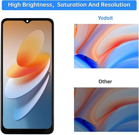 Yodoit for Samsung Galaxy A12 Screen Replacement Kit LCD SM-A125F, SM-A125M, SM-A125N Digitizer Display Assembly 6.5" Touch Screen Glass with Frame in Kuwait