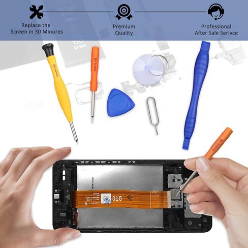 Yodoit for Samsung Galaxy A12 Screen Replacement Kit LCD SM-A125F, SM-A125M, SM-A125N Digitizer Display Assembly 6.5" Touch Screen Glass with Frame in Kuwait