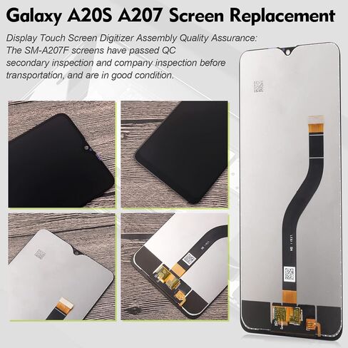 استبدال شاشة Galaxy A20S لهاتف Samsung Galaxy A20S A207 A207F A207M SM-A207F/DS SM-A2070 2019 شاشة LCD تعمل باللمس مع أدوات in Saudi Arabia