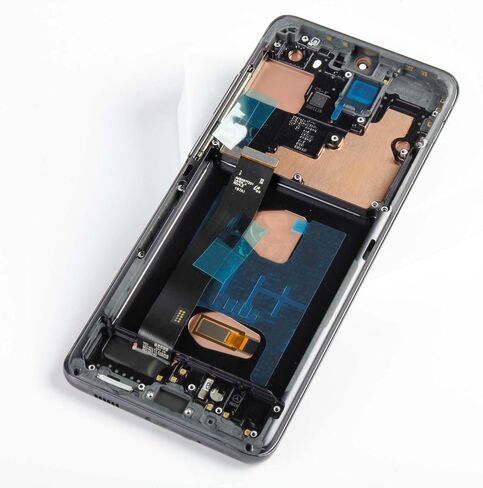 شاشة LCD أصلية S21 FE 5G G990 OEM + إطار جرافيت لهاتف Samsung Galaxy S21 FE SM-G990u/u1/w/b/e 6.4 بوصة شاشة LCD بديلة تعمل باللمس مجموعة محول رقمي in Saudi Arabia