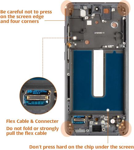 شاشة LCD أصلية S21 FE 5G G990 OEM + إطار جرافيت لهاتف Samsung Galaxy S21 FE SM-G990u/u1/w/b/e 6.4 بوصة شاشة LCD بديلة تعمل باللمس مجموعة محول رقمي in Saudi Arabia