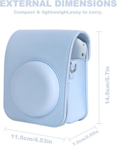 مجموعة ملحقات صغيرة 11 في 1 فورية مكونة من 12 كاميرا Fujifilm Instax Mini 12 مع حافظة كاميرا + ألبوم صور + ملصق DIY + إطار معلق على الحائط + إطار طاولة كبير (زهري وردي) in Kuwait