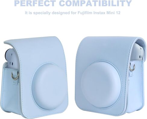 مجموعة ملحقات صغيرة 11 في 1 فورية مكونة من 12 كاميرا Fujifilm Instax Mini 12 مع حافظة كاميرا + ألبوم صور + ملصق DIY + إطار معلق على الحائط + إطار طاولة كبير (زهري وردي) in Kuwait