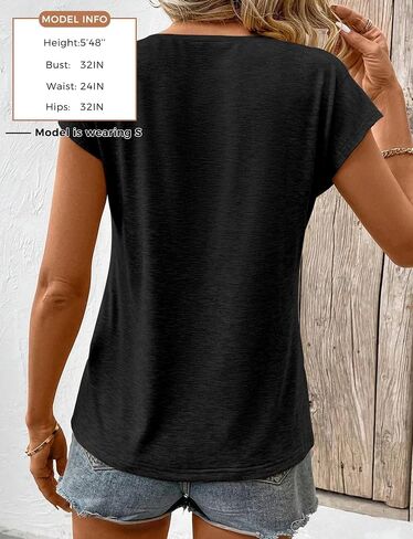 Womens Tank Top Summer Tops Cap Sleeve T Shirt Casual Loose Fitting Shirts Trendy Basic Tee Shirts 2024 in Saudi Arabia