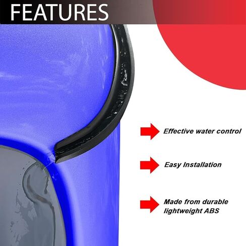 محول المطر/مزراب المطر لسيارة جيب رانجلر، ملحقات مزراب المطر لسيارة جيب رانجلر JK JKU 2007-2018، 2 حزمة in Kuwait