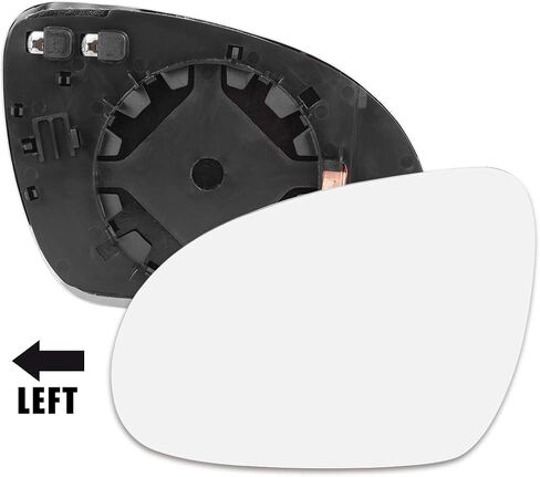 X AUTOHAUX Mirror Glass Heated with Backing Plate Driver Side Left Side Rear View Mirror Glass for VW R32 Jetta GTI Passat Rabbit in Saudi Arabia