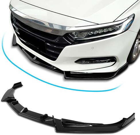 جناح ممتص الصدمات الأمامي القديم متوافق مع Honda Accord Sedan SE/EX-L/LX/Touring 2018-2020، طقم الجسم المفسد أسفل الذقن، جناح رياضي سفلي in Kuwait