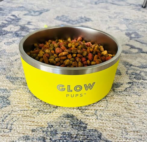 Black Dog Bowl, Double Wall Stainless Steel Pet Bowl, Vacuum Insulated Pet Feeder, Non-Skid Pet Bowl, 32 oz in Kuwait