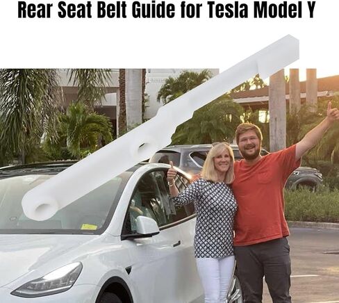Seat Belt Guide for Tesla Model Y 2nd, Accessories for Tesla Model Y 2022/2021 Prevent Impact Side Panel Help Your Kid Found The Seat Belt Black in Saudi Arabia