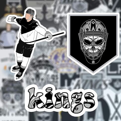 28 PCS Set of Los Angeles Vinyl Kings Stickers Pack Los Angeles Decal Kings 2-2.5 inches in Kuwait