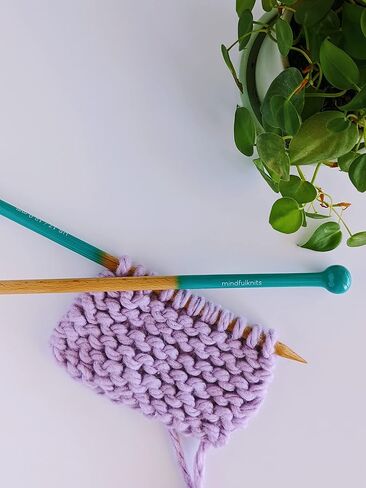 إبر الحياكة الفاخرة من خشب الزان المدببة والمستقيمة من Mindfulknits - مقاس أمريكي 8، 5 مم - طول 30 سم - مجموعة إبر مستقيمة - مستلزمات الصياغة والحياكة للاسترخاء وتخفيف التوتر (US8، 5 مم) in Kuwait