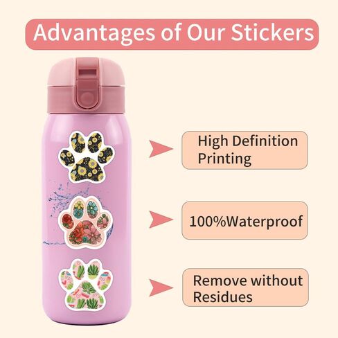 50pcs Domo Stickers Pack,Cute Cartoon Aesthetic Cats Party Decorations Waterproof Vinyl Children's Stickers for Water Bottle Laptops Travel Case Scrapbook Phone (Domo) in Saudi Arabia