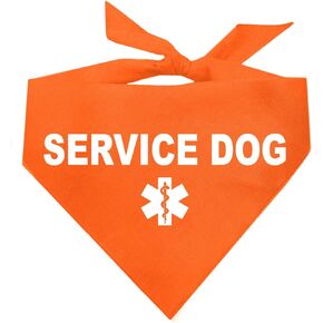 Service Dog Dog Bandana (Red, OS 307) GB