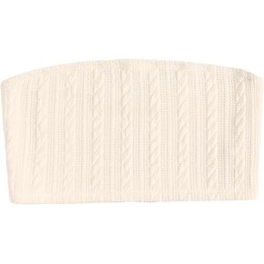 SweatyRocks Girl's Casual Solid Textured Bandeau Tube Top Strapless Slim Fit Ribbed Crop Tops