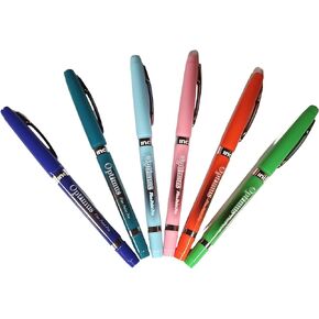 INC Optimus Fine Point Pen, Smooth Bold Writing (Teal, Royal Blue, Pale Pink, Light Blue, Bright Green, Orange)