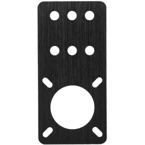 17 Anodized Aluminum Stepper Motor Mounting Wide Application Plate 3D Printer Accessories(Black) Convenient to Use