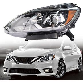 labwork Headlight Assembly Replacement for Nissan Sentra 2016-2018 SL SR Head Lamp Projector With DRL Set Driver Side