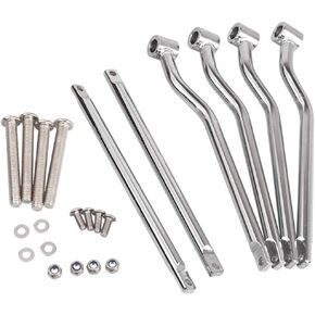 Newsmarts for Harley Saddlebag Brackets, Motorcycle Saddle Bag Support Bars Mounting Brackets for Harley for Yamaha for Suzuki for Boulevard C50 M50 Intruder Volusia VL800