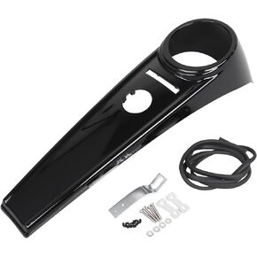 Gloss Black Dash Fuel Console Gas Tank Cover Panel Trim For Harley Road King FLHRXS FLHR FLHRC 2008-2023