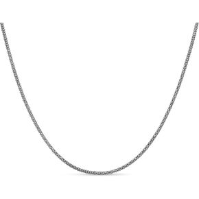 KEZEF Sterling Silver 925 Popcorn Chain 2mm Made in Italy 30" Inch