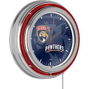 ساعة NHL Chrome Double Rung Neon - علامة مائية - فلوريدا بانثرز