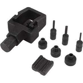 Chain Breaker Set, Motorcycle Chain Breaker Link Splitter Pin Remover Riveting Tool for 520 525 530 532 Drive Chains
