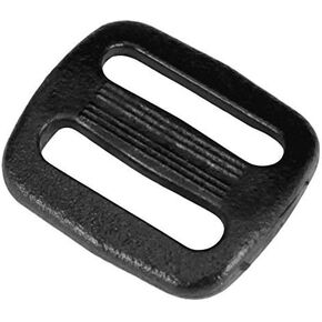 Black Plastic Tri-Glide Slide – for Bag Straps, Rifle Slings, Dog Collars – 3/4 Inch, 25 Pack
