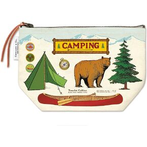 Cavallini Papers & Co. Camping Vintage Style Pouch