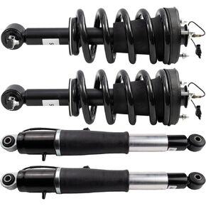 TRQ Air Suspension Kit Compatible with 15-19 Cadillac Escalade Chevrolet Suburban Tahoe Yukon