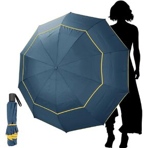 Kalolary 62 Inch Golf Umbrella Extra Large Folding Umbrella Rainproof Compact Umbrella Oversize Double Canopy Vented Waterproof Stick Travel Umbrellas for Women & Men Family Home Use